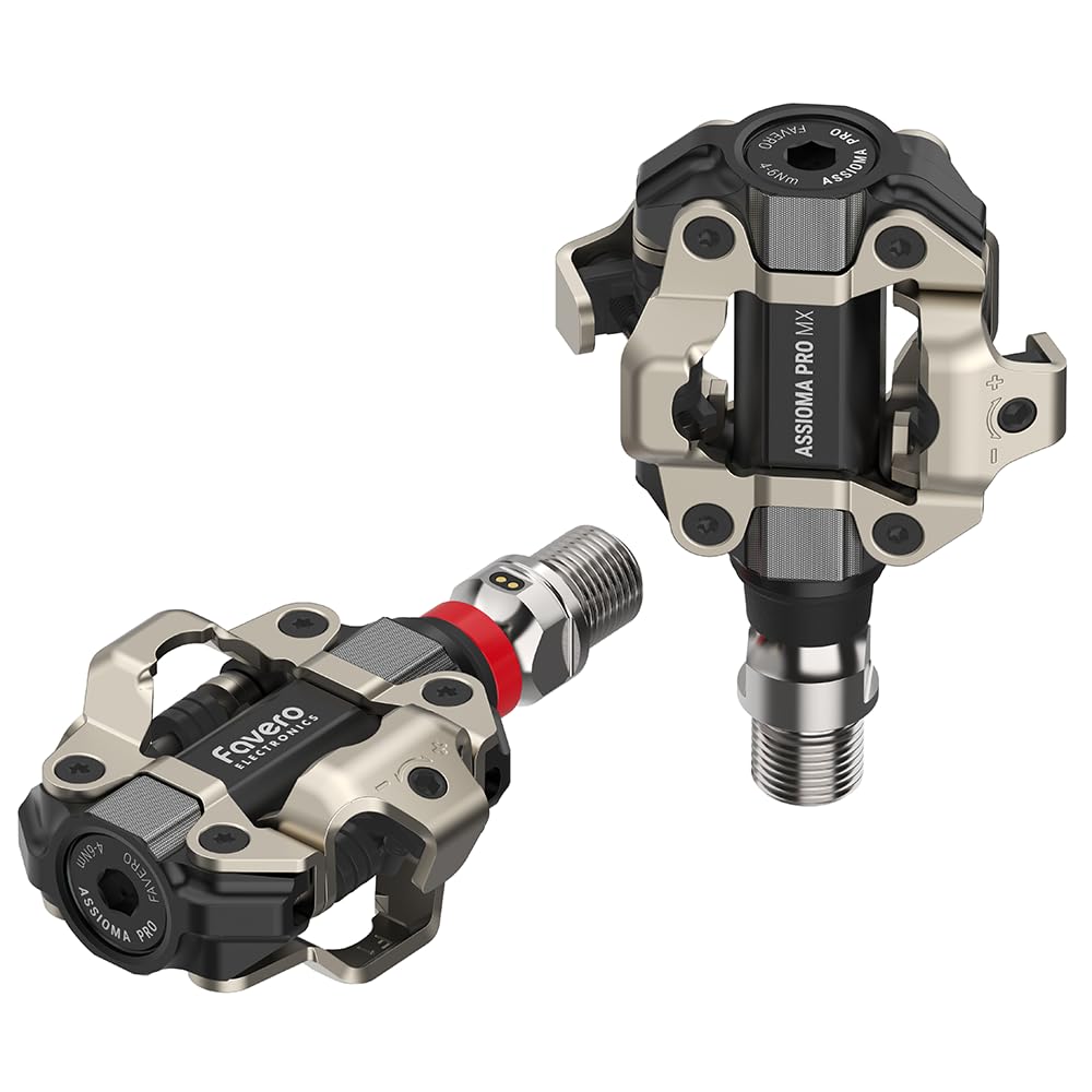 Favero Assioma PRO MX-1 Powermeter-Pedal – einseitige Messung, MTB, Bluetooth & ANT+, für Fahrradcomputer & GPS